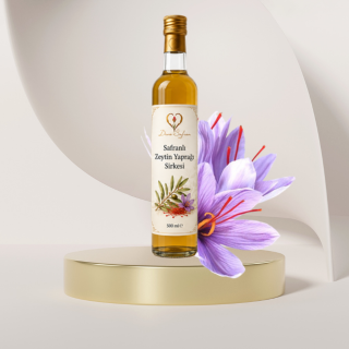Safranlı Zeytin Yaprağı Sirkesi